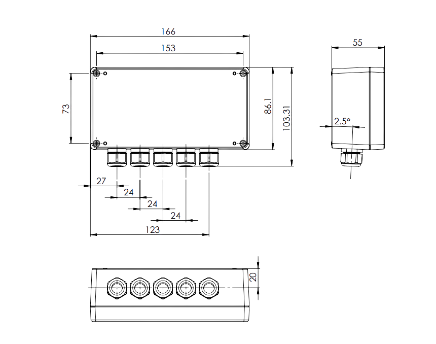 Auswerteeinheit Luftstromwächter NLSW45-6 SIL2 für Umgebungen bis 250°C, mit SIL2 Zertifizierung