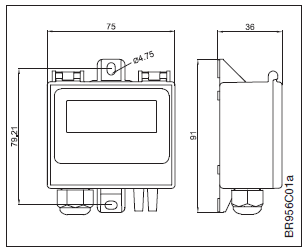 PTH-3202-DR Transmetteur de pression jusqu'à 2.500 Pa avec relais, sortie analogique et LCD