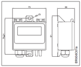 PTH-3202-DR Trasmettitore di pressione fino a 2.500 Pa con relè, uscita analogica e LCD