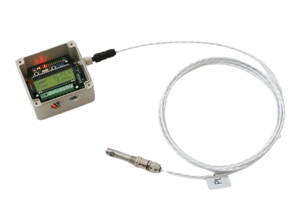 RLSW8 volumetric flow meter for measuring the flow of gases up to 350°C