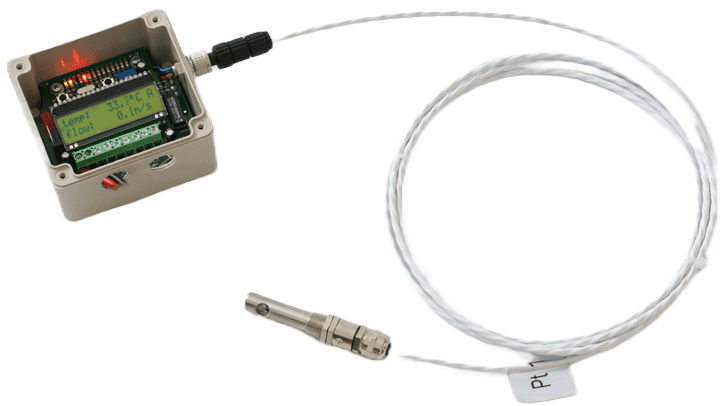 Caudalímetro volumétrico RLSW8 para medir el caudal de gases hasta 350°C