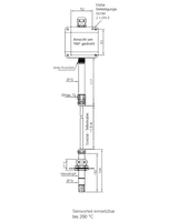 HumiGuard® HT201 - Transmetteur d'humidité et de température, Transmetteur industriel en deux parties, Haute température